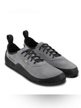Be Lenka Trailwalker Barefoot Outdoor Shoes - Grey Suede (Made in Czechia)